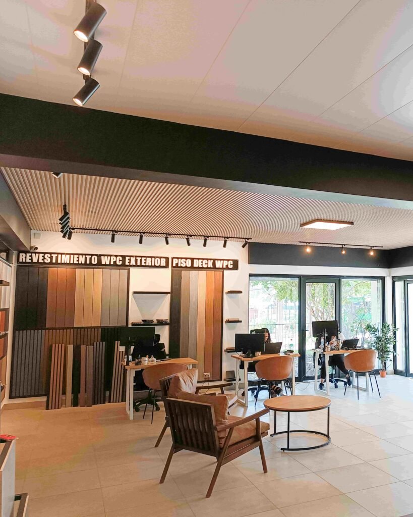 Diseño arquitecto interior showroom grupo cubico